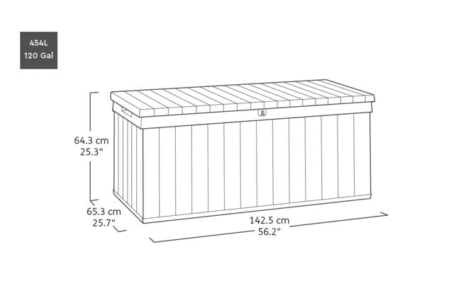 Darwin 454L Storage Box - Green