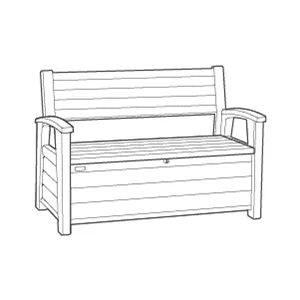 60G Storage Bench Signature Collection - Ashwood Brown