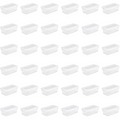 Sterilite 6 Qt. Storage Box Plastic, White, Set of 36